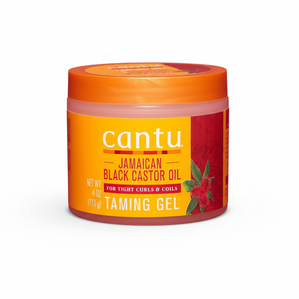 cantu jamaican black castor oil taming gel 4oz edge control frizz free curls