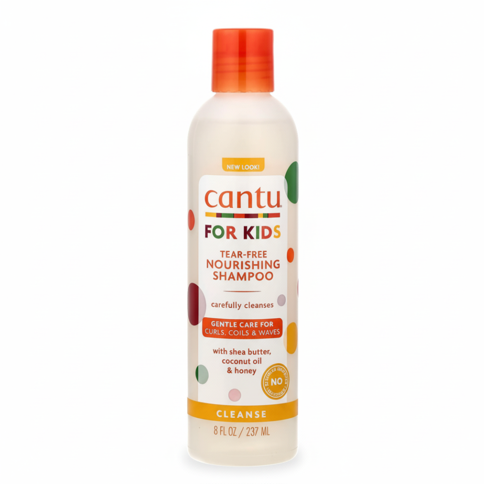 cantu for kids tear free nourishing shampoo 237ml gentle curls coils hair care