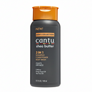 cantu mens 3 in 1 shampoo conditioner body wash 13.5oz cleanse hydrate