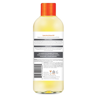 cantu mens hair beard oil 3.4oz moisturize define shine curls coils