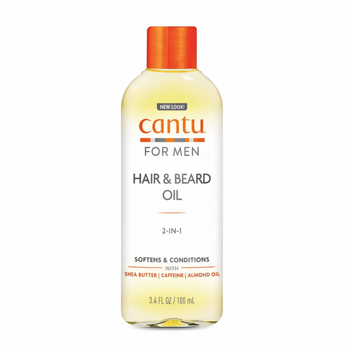 Cantu Men’s Hair & Beard Oil 3.4oz | Moisturize & Shine Curls