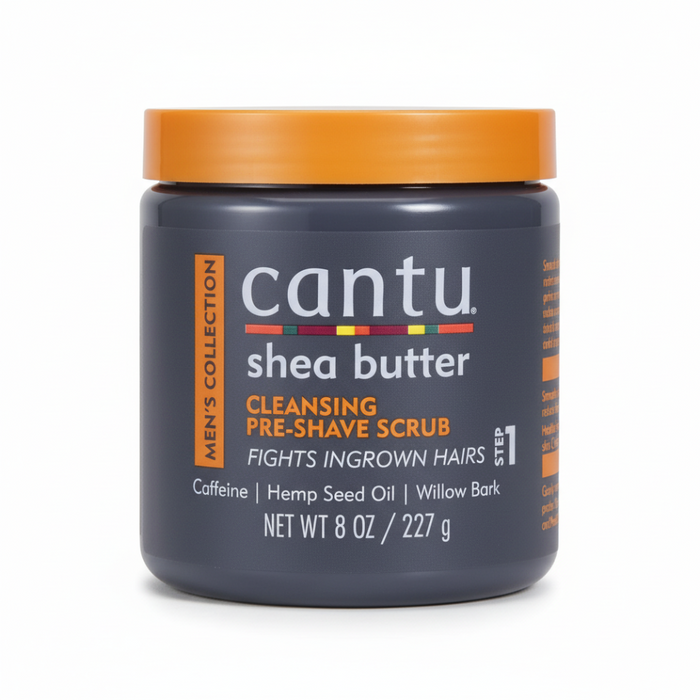 Cantu Men’s Pre-Shave Scrub 8oz | Exfoliate & Prevent Ingrown Hairs