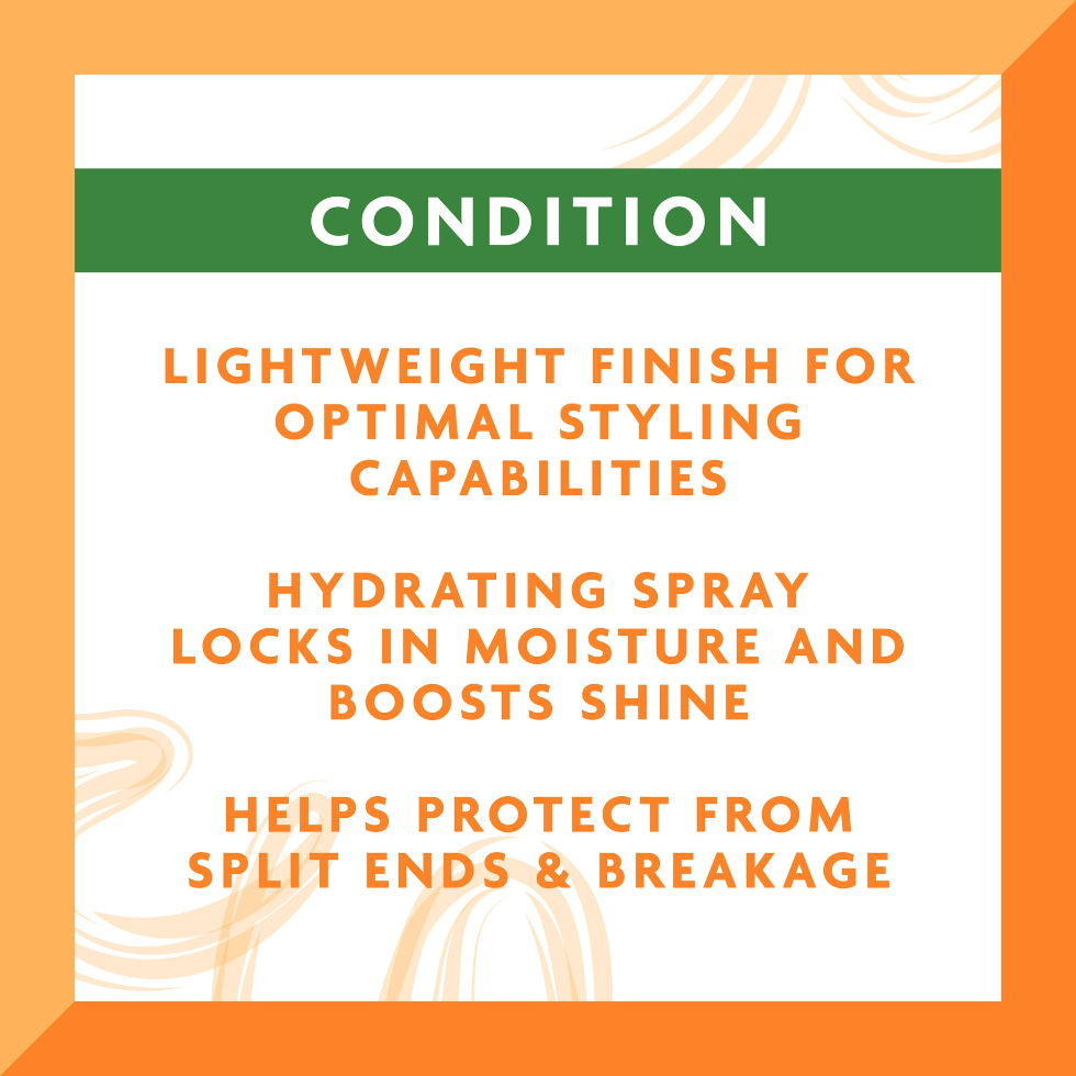 cantu oil sheen deep conditioning spray 283g hydrate shine hair care spray