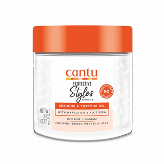 cantu protective styles braiding twisting gel 227g marula oil aloe vera hair styling gel