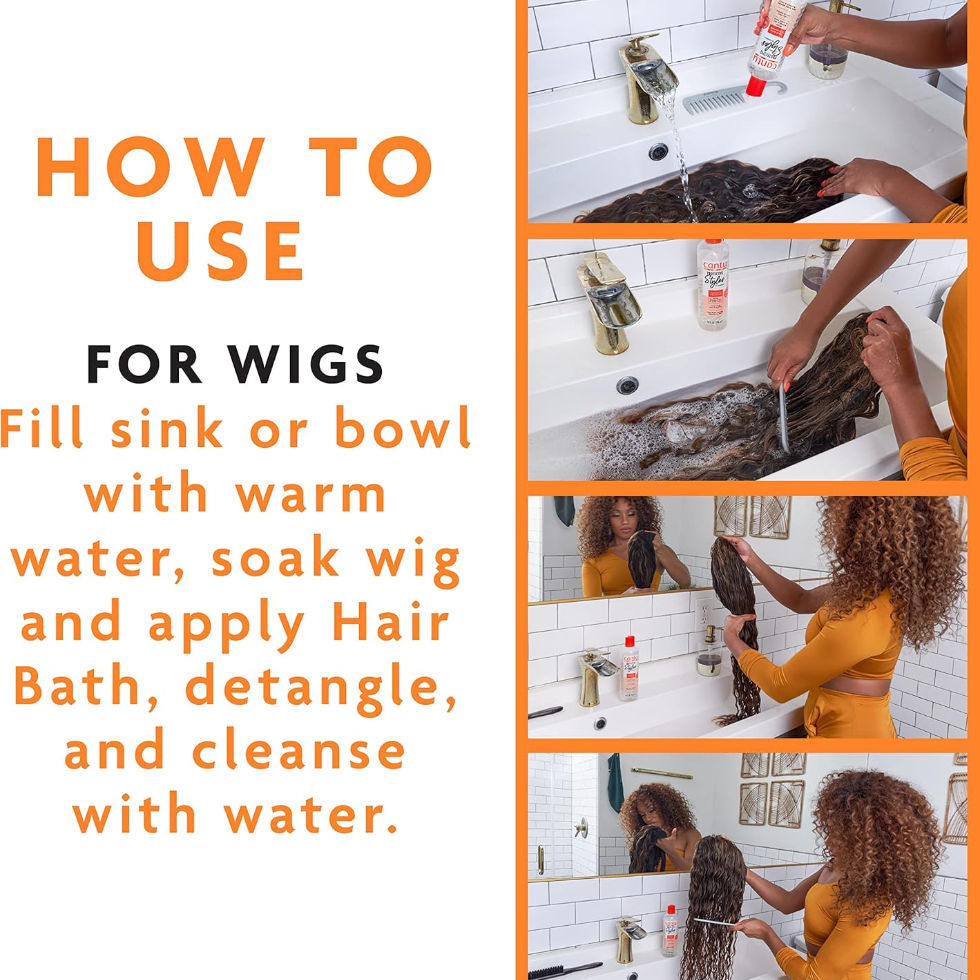 cantu protective styles hair bath cleanser 296ml apple cider vinegar aloe scalp wash cleanser