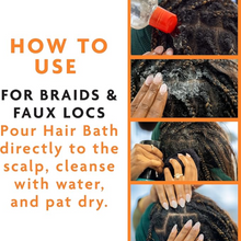 cantu protective styles hair bath cleanser 296ml apple cider vinegar aloe scalp wash cleanser