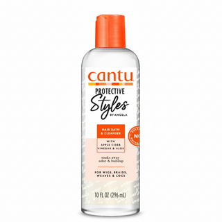 cantu protective styles hair bath cleanser 296ml apple cider vinegar aloe scalp wash cleanser