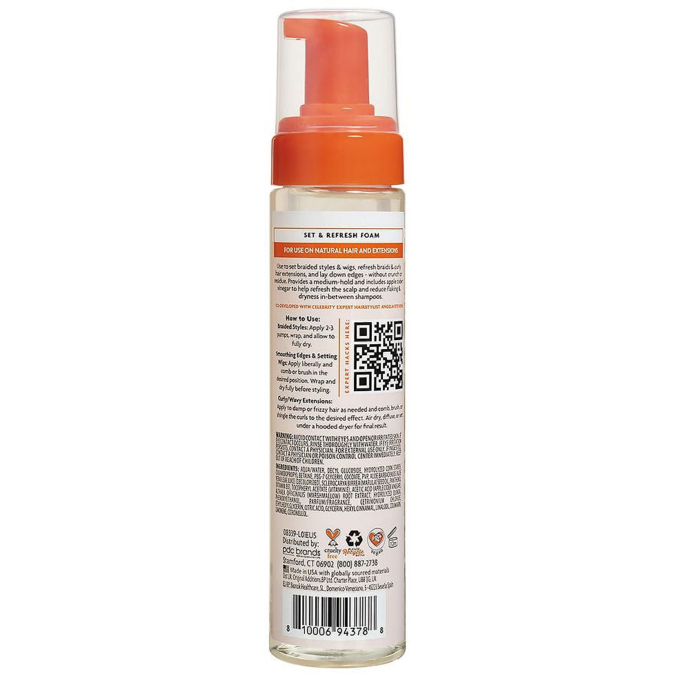 cantu protective styles set refresh foam 8oz braid wig loc styling foam hair care