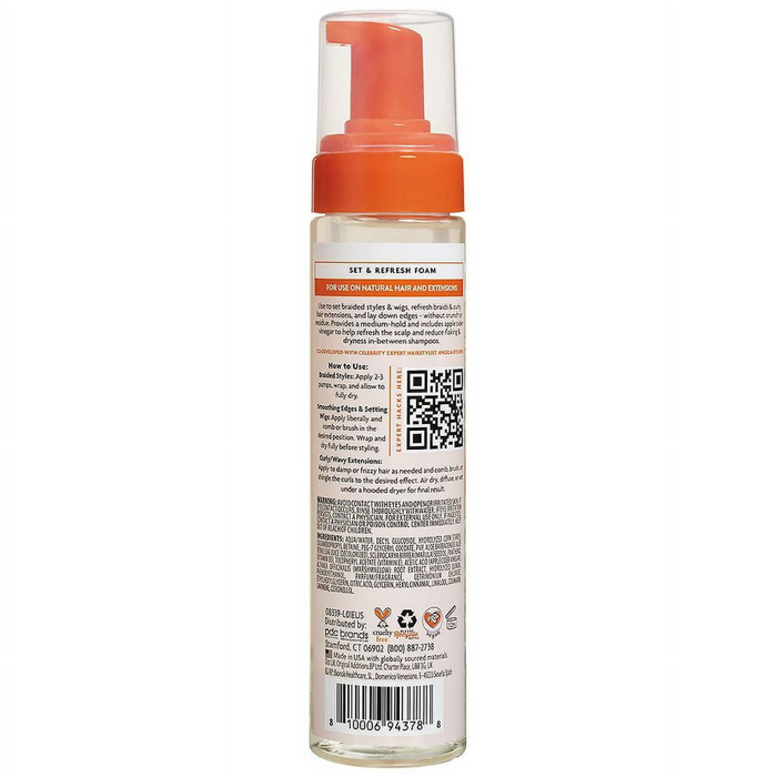 cantu protective styles set refresh foam 8oz braid wig loc styling foam hair care