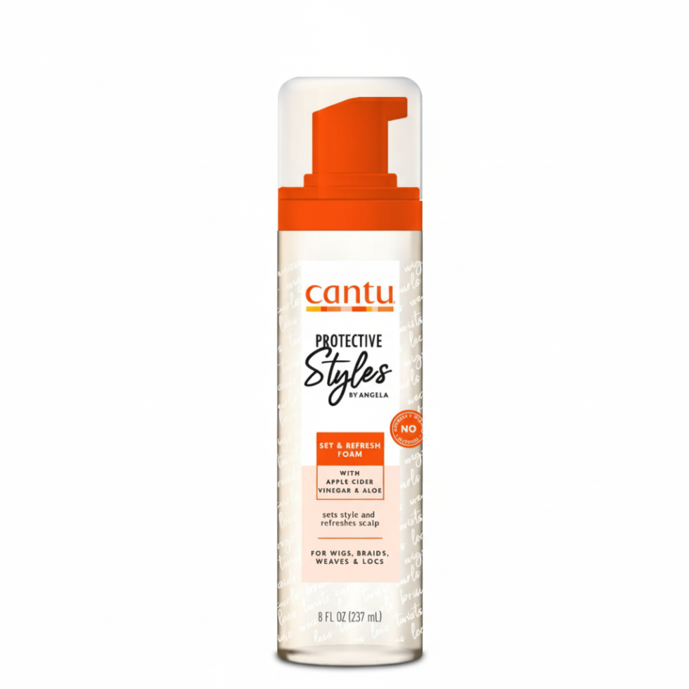 cantu protective styles set refresh foam 8oz braid wig loc styling foam hair care