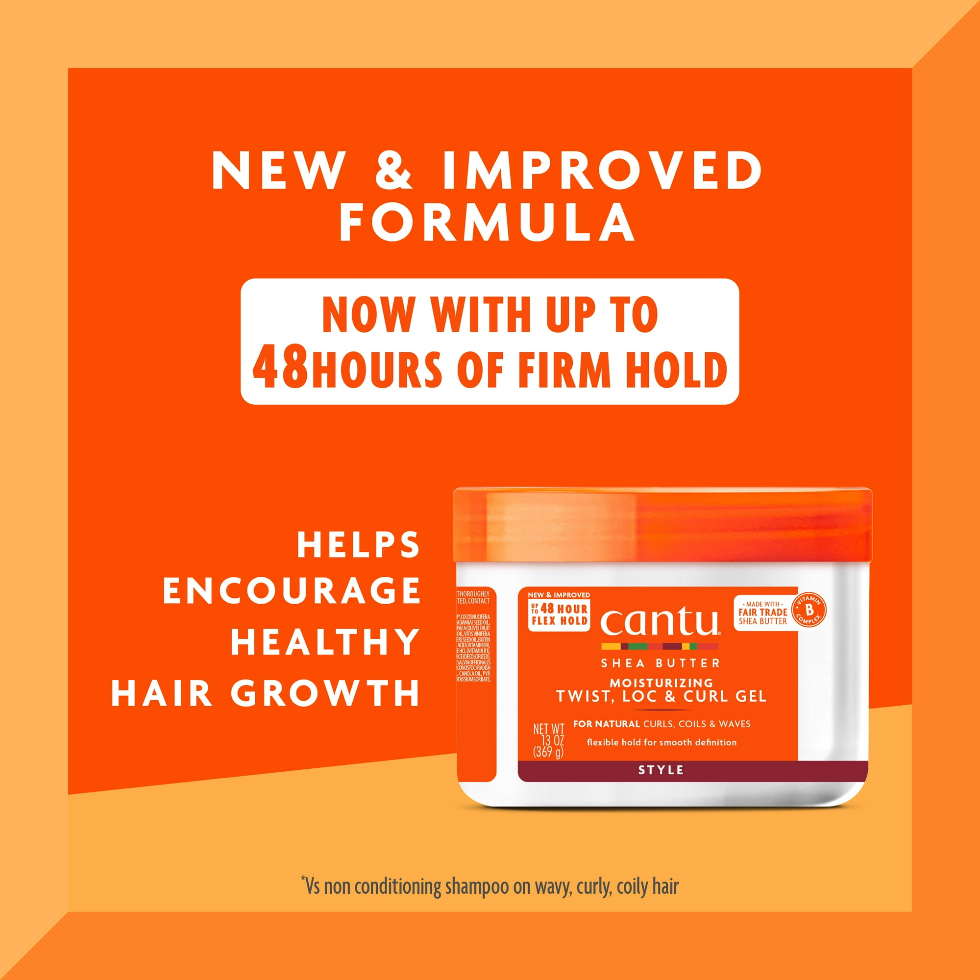 cantu shea butter twist lock curl gel 13oz natural hair styling curl definition gel