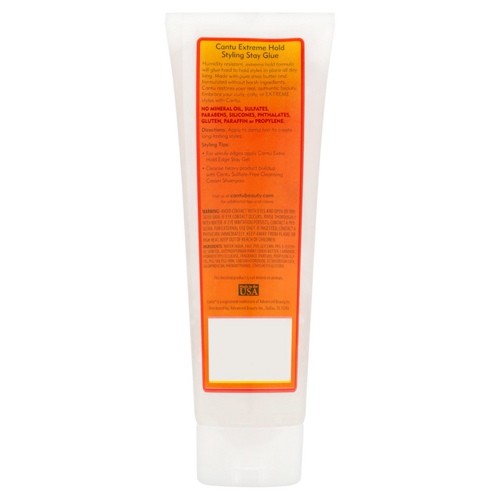 Cantu Styling Stay Glue 227g | Extreme Hold Sleek Flake-Free