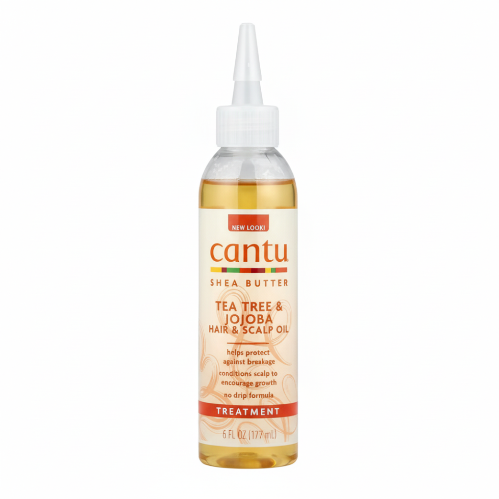 cantu tea tree jojoba hair scalp oil 180ml growth strengthening hair oil