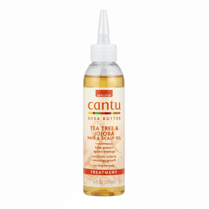 cantu tea tree jojoba hair scalp oil 180ml growth strengthening hair oil
