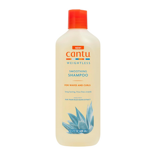 cantu weightless smoothing shampoo 13.5oz frizz control gentle hair cleanser