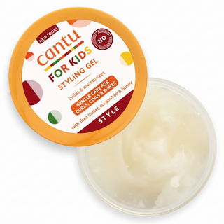 cantu for kids styling gel 2.25oz curl defining gentle hold frizz control gel
