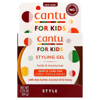 cantu for kids styling gel 2.25oz curl defining gentle hold frizz control gel