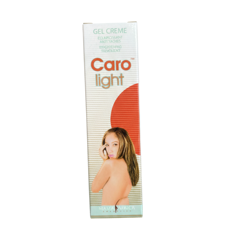 Caro Light Brightening Gel Cream 40ml jar for hydrated smooth even skin tone and glow