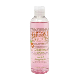 Carotein cleansing lotion gently removes dirt and oil for soft fresh and clean skin
