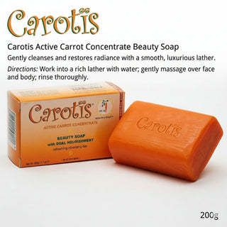 Carotis beauty soap gently cleanses and brightens skin for smooth radiant glow
