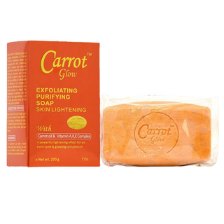 carrot glow exfoliating purifying soap 7oz brightening deep clean bar cleansing soap skin glow exfoliating skincare bar
