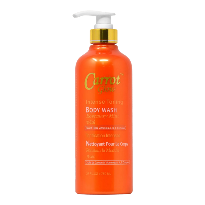 carrot glow intense toning body wash 750ml brightening radiant skin cleansing wash glowing smooth skin care shower gel