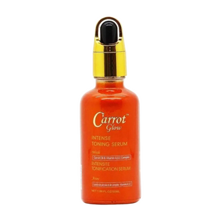 carrot glow intense toning serum 50ml brightening dark spot care face serum glowing even tone skincare serum