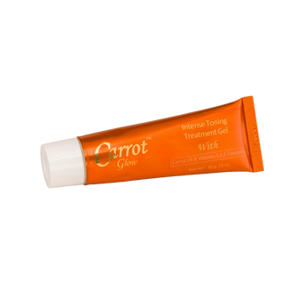 carrot glow intense toning treatment gel brightening spot care face gel glowing smooth even tone skincare gel