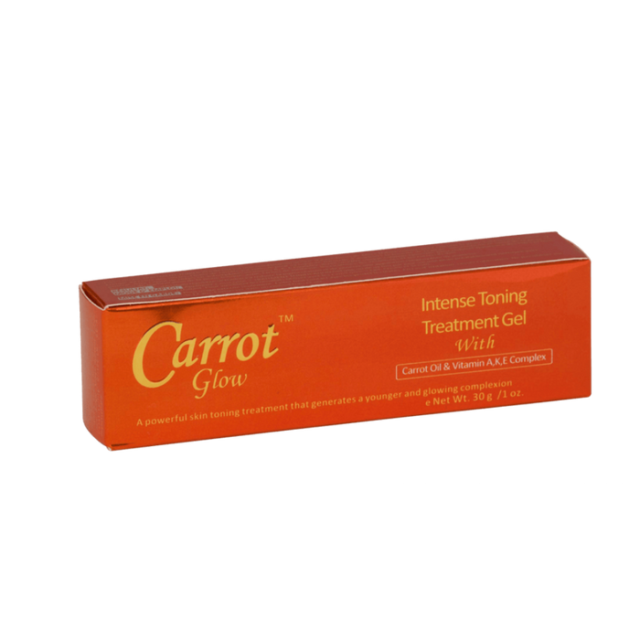 carrot glow intense toning treatment gel brightening spot care face gel glowing smooth even tone skincare gel