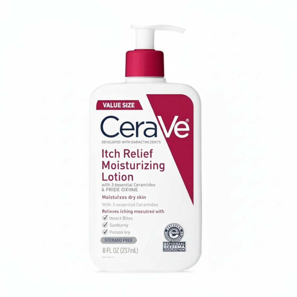 CeraVe Itch Relief Moisturizing Lotion 237ml for dry itchy and sensitive skin care