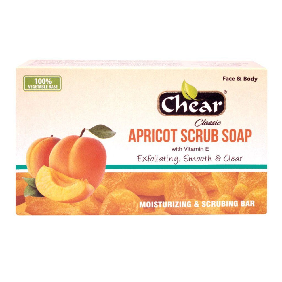 chear apricot scrub soap 150g exfoliating brightening skin care soap