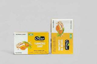 chear classic turmeric soap 150g skin brightening antiseptic glow soap herbal cleansing bar improves skin tone natural radiant fresh healthy skin care product
