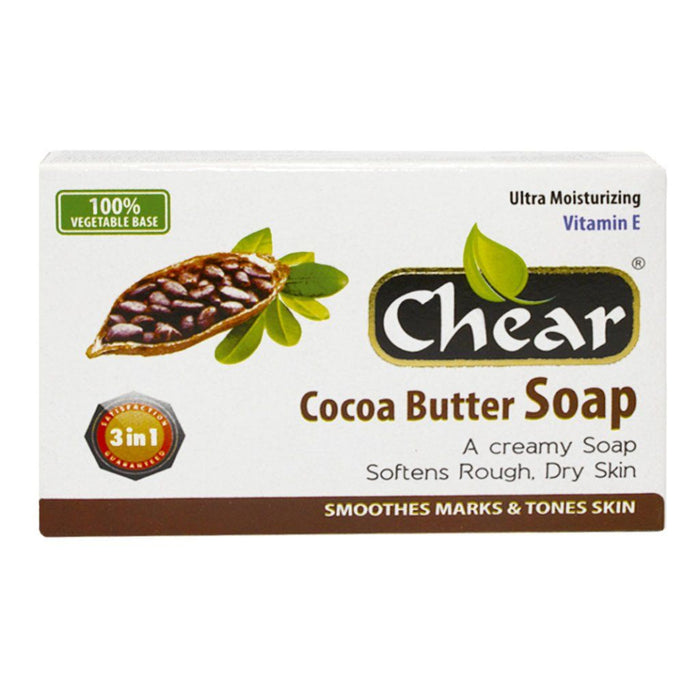 Chear cocoa butter soap 80g moisturizing cleansing bar for soft smooth hydrated skin daily body and face care soap
