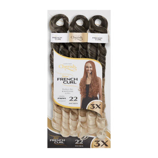 cherish 3x 28 inch pre stretched spiral french curl braiding hair 3t1b 27 613 multi blonde blend soft synthetic curls protective style extensions