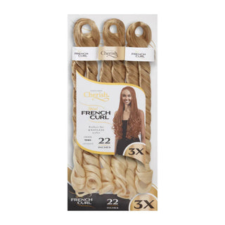 cherish 3x 28 inch pre stretched spiral french curl braiding hair t27 613 blonde highlight blend soft synthetic curls protective style extensions