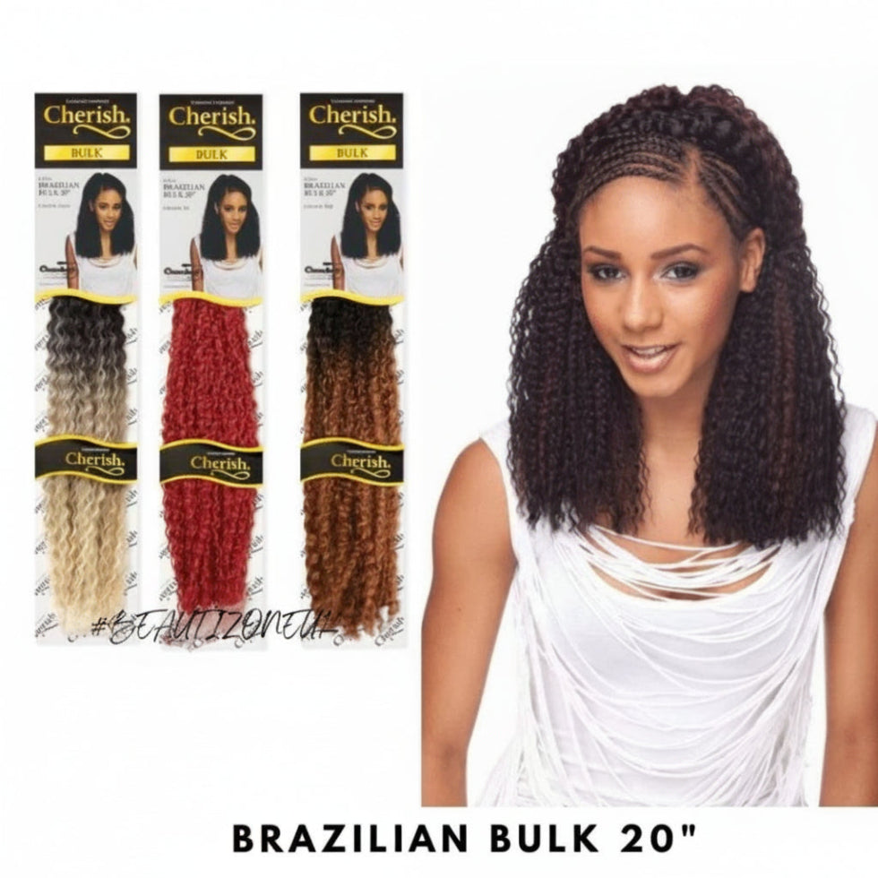cherish crochet synthetic braid brazilian bulk 20 inch natural voluminous crochet braids hair