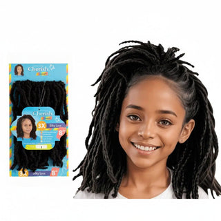 Cherish Junior 3X 8 inch butterfly locs lightweight crochet protective hairstyle hair extensions
