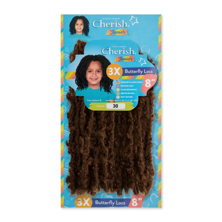 Cherish Junior Kids 3X Water Bulk 8 inch synthetic water wave braiding hair for kids 30