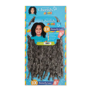 Cherish Ultimate Comfort Junior 3X Bubbly Curl 6 inch synthetic braiding hair for kids GREY