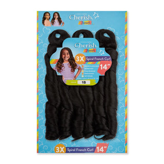 Cherish Junior Kids Spiral French Curl 3X Pack 14" | Kids Braiding Hair