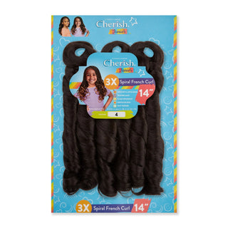 Cherish Junior Kids Spiral French Curl 3X Pack 14" | Kids Braiding Hair