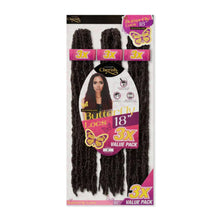 cherish pre looped butterfly locs 18 inch shade 4 lightweight crochet hair deep brown boho protective loc style synthetic extensions product
