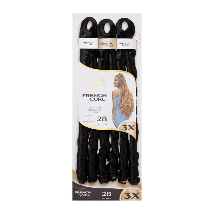 Cherish Ultimate Comfort 3X Spiral French Curl soft synthetic braiding hair extensions