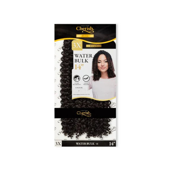 Cherish Ultimate Comfort Bulk Water Wave 3X Pack 14 inch synthetic braiding hair extensions