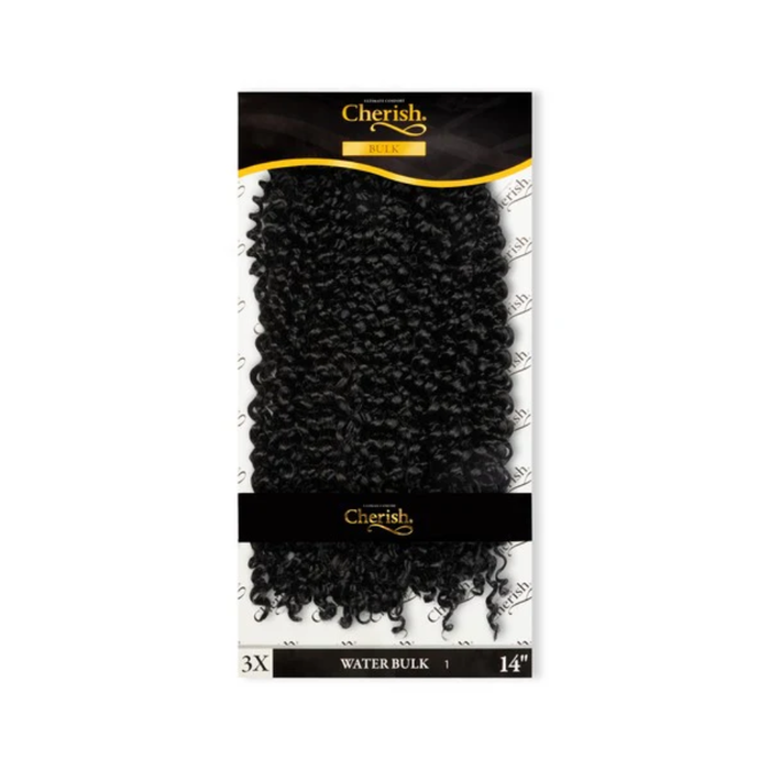 Cherish Ultimate Comfort Bulk Water Wave 3X Pack 14 inch synthetic braiding hair extensions