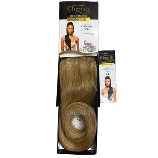 Cherish Ultimate Comfort Drawstring Ponytail Canada Girl curly hair extension 24 inch extra long voluminous curls