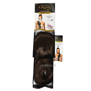 Cherish Ultimate Comfort Drawstring Ponytail Canada Girl curly hair extension 33 inch ultra extra long voluminous curls