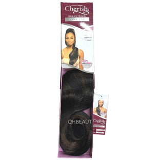 Cherish Ultimate Comfort Drawstring Ponytail Canada Girl curly hair extension P1B/30 black brown blended curls