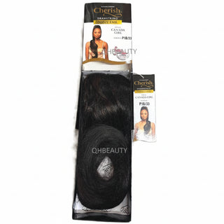 Cherish Ultimate Comfort Drawstring Ponytail Canada Girl curly hair extension P1B/33 black burgundy voluminous curls
