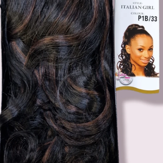 Cherish Ultimate Comfort Drawstring Ponytail Italian Girl synthetic ponytail hair extension